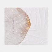 Moderne girale waterverf vormt eenvoudige elegan fleece deken (Voorkant (Horizontaal))