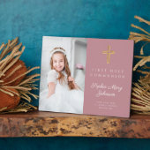 Moderne "Girl Pink"-foto van de eerste gemeenschap Fotoplaat (Zijkant)