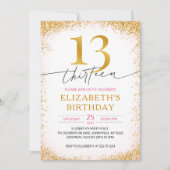 Moderne Girly 13e verjaardag Kaart (Voorkant)