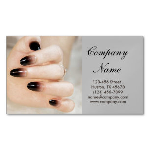 Moderne Girly Beauty Ombre Nagelkunstenaar Nagelsa Magnetisch Visitekaartje