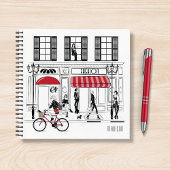 Moderne Girly Chic Mode gepersonaliseerde naam Notitieboek