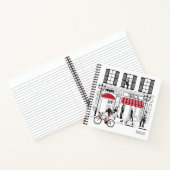 Moderne Girly Chic Mode gepersonaliseerde naam Notitieboek (Binnen)