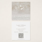 Moderne Girly Glam Glitter Ketting Display Kaart (Voorkant /achterkant)