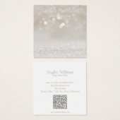 Moderne Girly Glam Glitter Oorbel Display Kaart (Voorkant /achterkant)