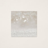 Moderne Girly Glam Glitter Oorbel Display Kaart (Voorkant)