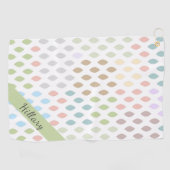 Moderne Girly Golfer Pro Golfhanddoek (Horizontaal)