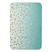 Moderne Girly gouden glitter confetti Blauwe Gradi Badmat (Voorkant Verticaal)
