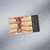moderne girly mode beauty SPA nagelsalon Magnetisch Visitekaartje (Voorbeeld)