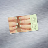 moderne girly mode beauty SPA nagelsalon Visitekaartje Magneet (Voorbeeld)
