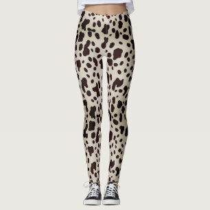 Moderne Girly Rodeo Ombre Koe Dierenprint Patroon Leggings