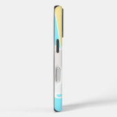 Moderne Girly Stripe Hart Foto Gepersonaliseerde N Case-Mate iPhone Case (Achterkant / Rechts)