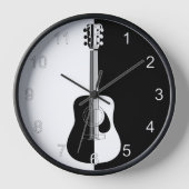 Moderne gitaar zwart-wit (Voorkant)