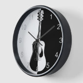 Moderne gitaar zwart-wit (Hoek)