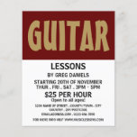 Moderne, gitaarlessen Adverteren Flyer<br><div class="desc">Moderne,  gitaarlessen Adverteren brochures door de Visitekaartje winkel.</div>