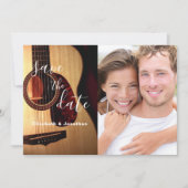 Moderne gitaarmuziek Bewaar de datumfoto Save The Date (Voorkant)