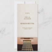 Moderne gitaarmuziek Senior Recital Programma Lijs (Voorkant)
