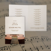 Moderne Gitaarmuziek Senior Recital Programma Lijs