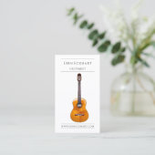 Moderne Gitarist Muzikant Visitekaartje (Staand voorkant)