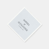 Moderne Glaciale Blauw & Vervormd Raster Servet (Hoek)