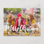 Moderne gladde glans van glans feestdagenkaart (Voorkant)