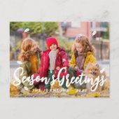 Moderne gladde glans van glans feestdagenkaart (Voorkant)