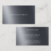 Moderne gladde glin van elegant licht en schaduwen visitekaartje (Voorkant / Achterkant)