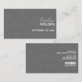 Moderne gladde lederen textuur visitekaartje (Voorkant / Achterkant)