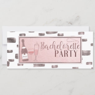 Moderne Glam Bachelorette Feestje Kurkentrekker Fr Kaart