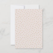 Moderne glam blush roos goudkalligrafie RSVP (Achterkant)