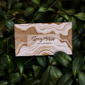 Moderne Glam Chic Abstract Agate QR Code Visitekaartje