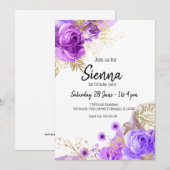 Moderne Glam Chic Bloemen voor alle gelegenheden Kaart (Voorkant / Achterkant)