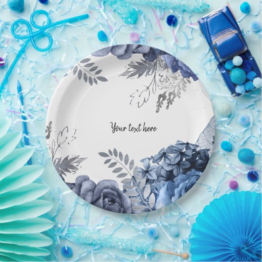 Moderne Glam Chic Bloemen voor alle gelegenheden Papieren Bordje (Feest)