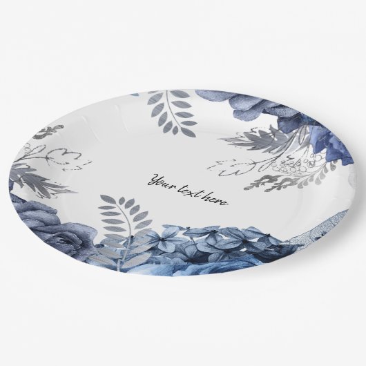 Moderne Glam Chic Bloemen voor alle gelegenheden Papieren Bordje (Gekanteld)