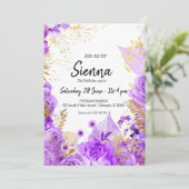 Moderne Glam Chic Flowers voor altijd Kaart (Staand voorkant)