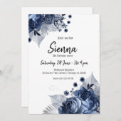 Moderne Glam Chic Flowers voor altijd Kaart (Voorkant / Achterkant)