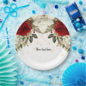 Moderne Glam Chic Flowers voor altijd Papieren Bordje (Feest)