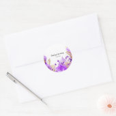 Moderne Glam Chic Flowers voor altijd Ronde Sticker (Envelop)
