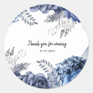 Moderne Glam Chic Flowers voor altijd Ronde Sticker