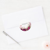Moderne Glam Chic Flowers voor altijd Ronde Sticker (Envelop)