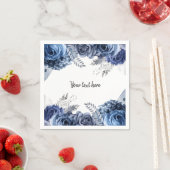 Moderne Glam Chic Flowers voor altijd Servet (Insitu)