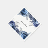 Moderne Glam Chic Flowers voor altijd Servet (Hoek)