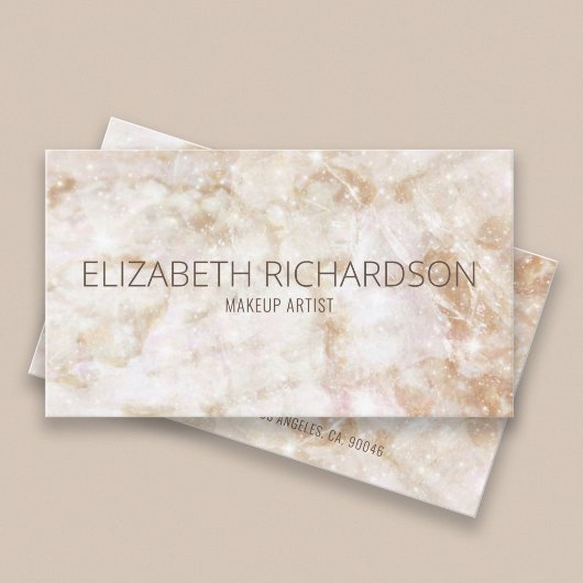 Moderne Glam Chique Elegante Luxe Wit Neutraal Visitekaartje