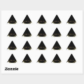 Moderne Glam Deco Zwart Wit Goud Feest Favoriet Sticker (Vel)
