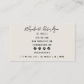 Moderne Glam Elegant Sparkling Diamond Crystal Visitekaartje (Achterkant)