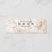 Moderne Glam Elegante Luxe Oorbel Sieraden Display Mini Visitekaartje (Achterkant)