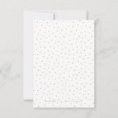 Moderne glam faux gouden glitter kalligrafie RSVP (Achterkant)