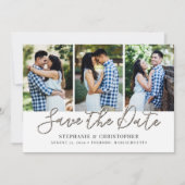 Moderne Glam Fotocollage Save The Date (Voorkant)