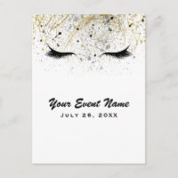 Moderne Glam Gold Silver Black Eyelashes Beauty