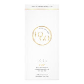 Moderne Glam Goud Spa Schoonheidssalon Menu Prijsl (Achterkant)