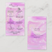 Moderne Glam Iridescent Nails Application Guide B Visitekaartje (Voorkant / Achterkant)